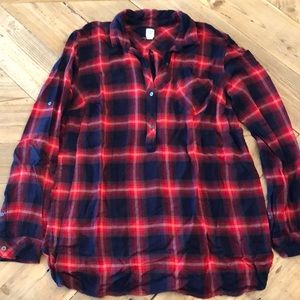 Gap Maternity Plaid Tunic